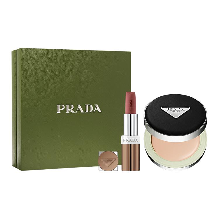 PRADA Нестандартный коричневый лимитированный набор Lipstick Cushion Gift Box для макияжа Natural Complexion 3,8 г+12 г
PRADA Нестандартный коричневый лимитированный набор Lipstick Cushion Gift Box для макияжа Natural Complexion 3,8 г+12 г