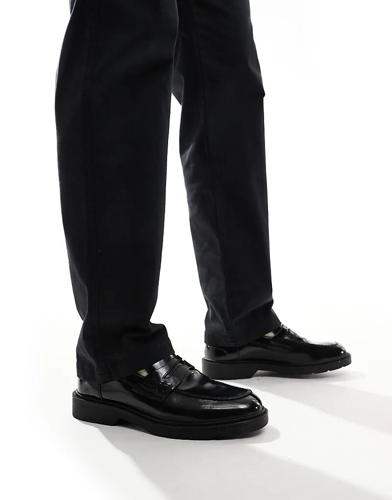 Пенни-лоферы с толстой подошвой черного цвета Jack & Jones
Пенни-лоферы с толстой подошвой черного цвета Jack & Jones