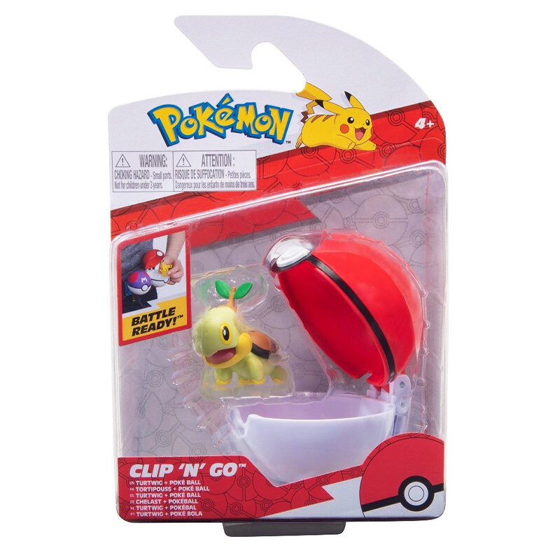 Jazwares, Pokemon Clip N Go, фигурка, Turtwig и Poke Ball
Jazwares, Pokemon Clip N Go, фигурка, Turtwig и Poke Ball