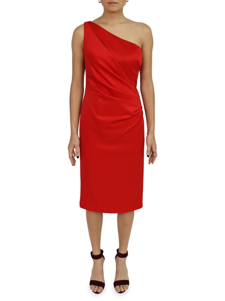 Платье миди на одно плечо со сборками Rene Ruiz Collection, красный
Платье миди на одно плечо со сборками Rene Ruiz Collection, красный