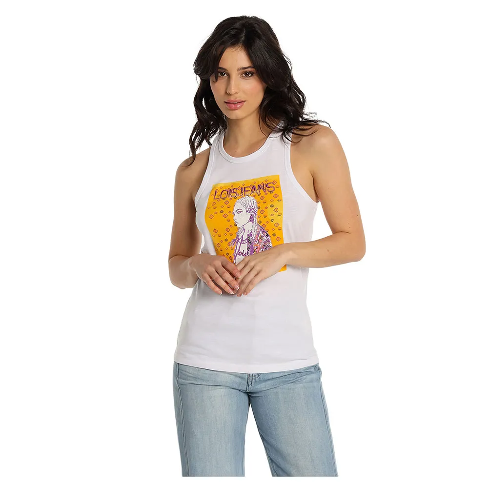 Футболка без рукавов Lois Jeans 10921, белый
Футболка без рукавов Lois Jeans 10921, белый