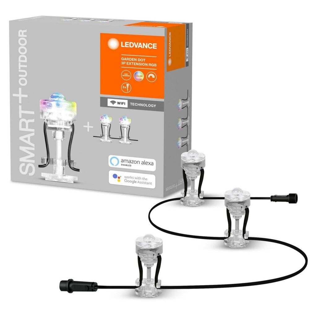 Ledvance LED Smart+ садовое освещение Dots 3 штыря для заземления, удлинитель 1,5 м IP65 0,7 Вт 110 лм RGB Приложение Google и Alexa WiFi, белый
Ledvance LED Smart+ садовое освещение Dots 3 штыря для заземления, удлинитель 1,5 м IP65 0,7 Вт 110 лм RGB Приложение Google и Alexa WiFi, белый