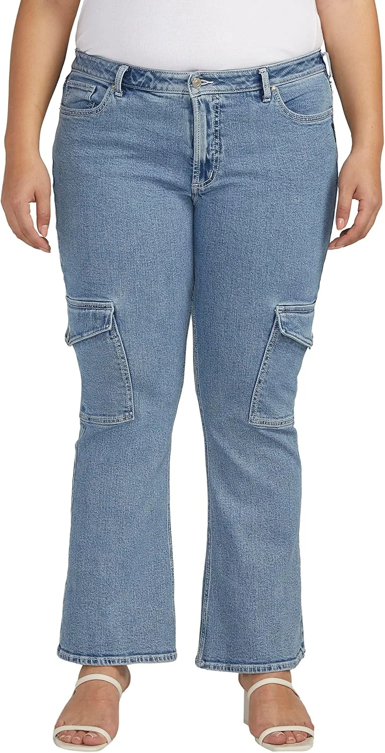 Silver Jeans Co. Женские джинсы Plus Size с низкой посадкой и накладными карманами
Silver Jeans Co. Женские джинсы Plus Size с низкой посадкой и накладными карманами