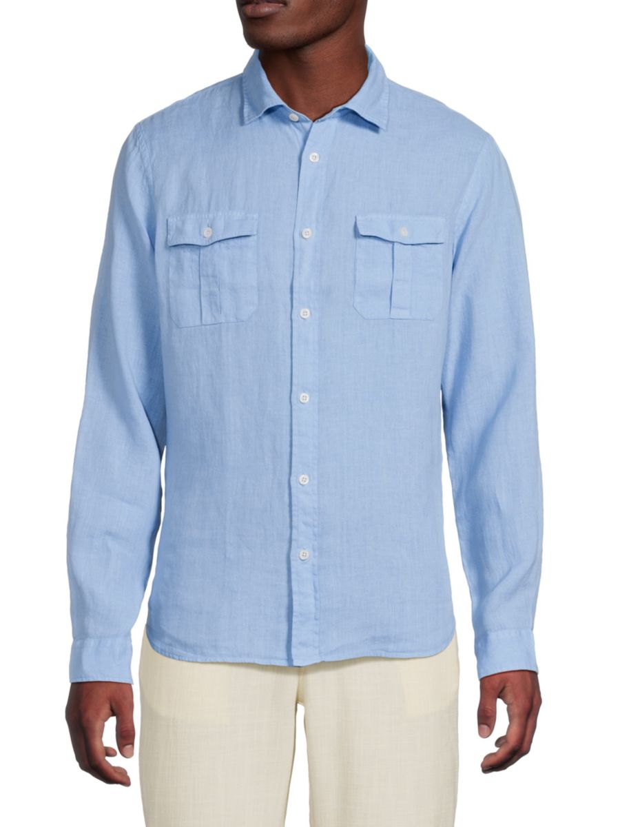 Льняная рубашка стандартного кроя Onia, светло-синий
Льняная рубашка стандартного кроя Onia, светло-синий