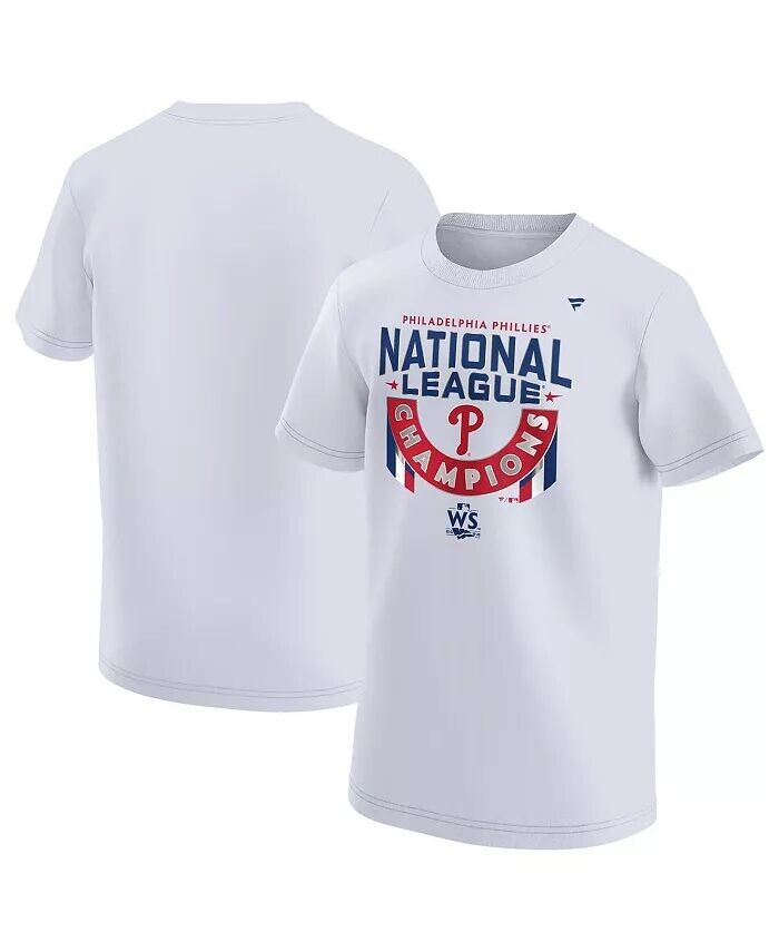 Белая футболка Big Boys Philadelphia Phillies 2022 Национальной лиги чемпионов в раздевалке Fanatics
Белая футболка Big Boys Philadelphia Phillies 2022 Национальной лиги чемпионов в раздевалке Fanatics