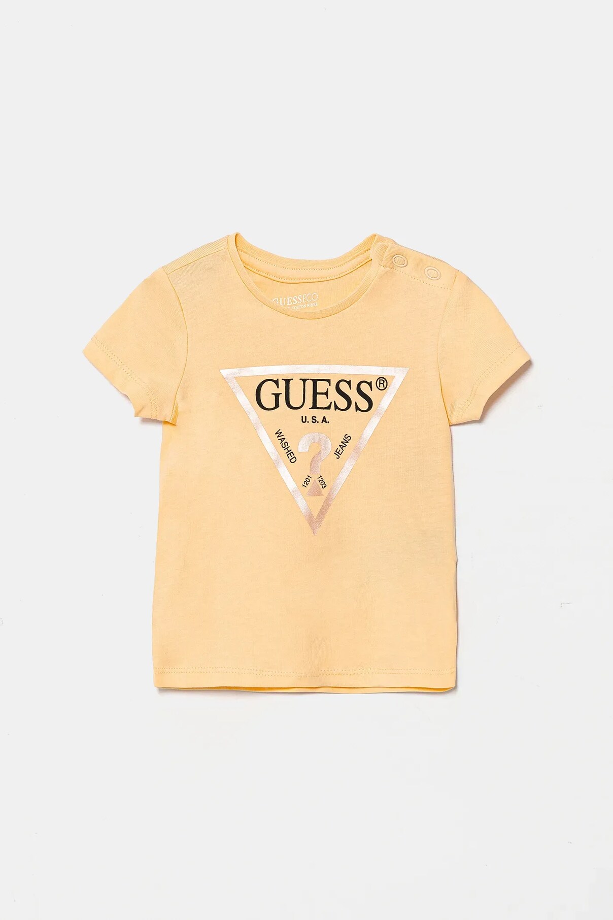 Футболка из хлопка для детей Guess, оранжевый
Футболка из хлопка для детей Guess, оранжевый