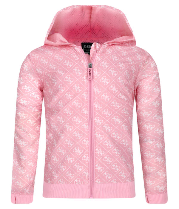 Толстовка Guess Regular Fit, розовый / белый 
Толстовка Guess Regular Fit, розовый / белый