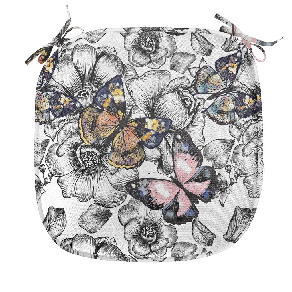 Подушка для обеденного стула ABAKUHAUS Butterfly, животное летнего сезона, декоративная водонепроницаемая подушка с ремнями для кухонных сидений, 40 см x 40 см, бледно-розовый, оранжевый, черный
Подушка для обеденного стула ABAKUHAUS Butterfly, животное летнего сезона, декоративная водонепроницаемая подушка с ремнями для кухонных сидений, 40 см x 40 см, бледно-розовый, оранжевый, черный