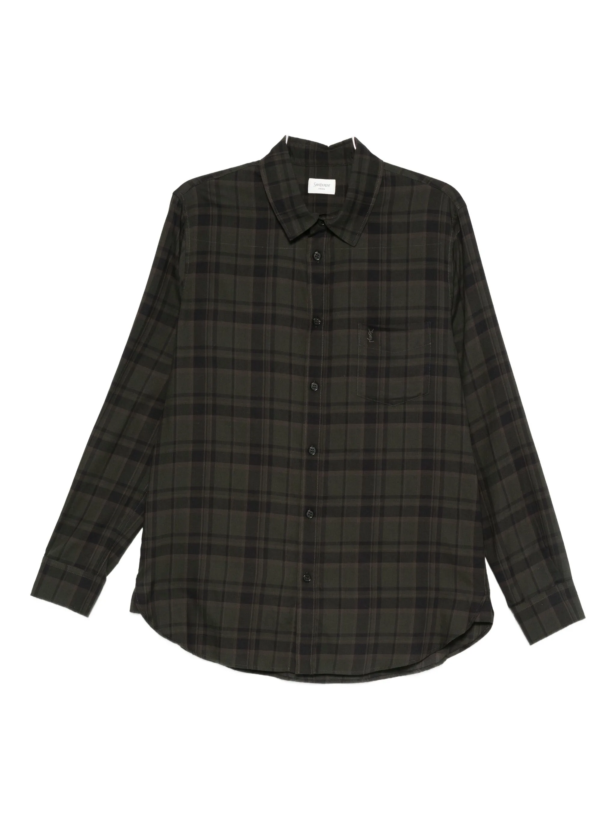 Клетчатая рубашка Saint Laurent, зеленый
Клетчатая рубашка Saint Laurent, зеленый