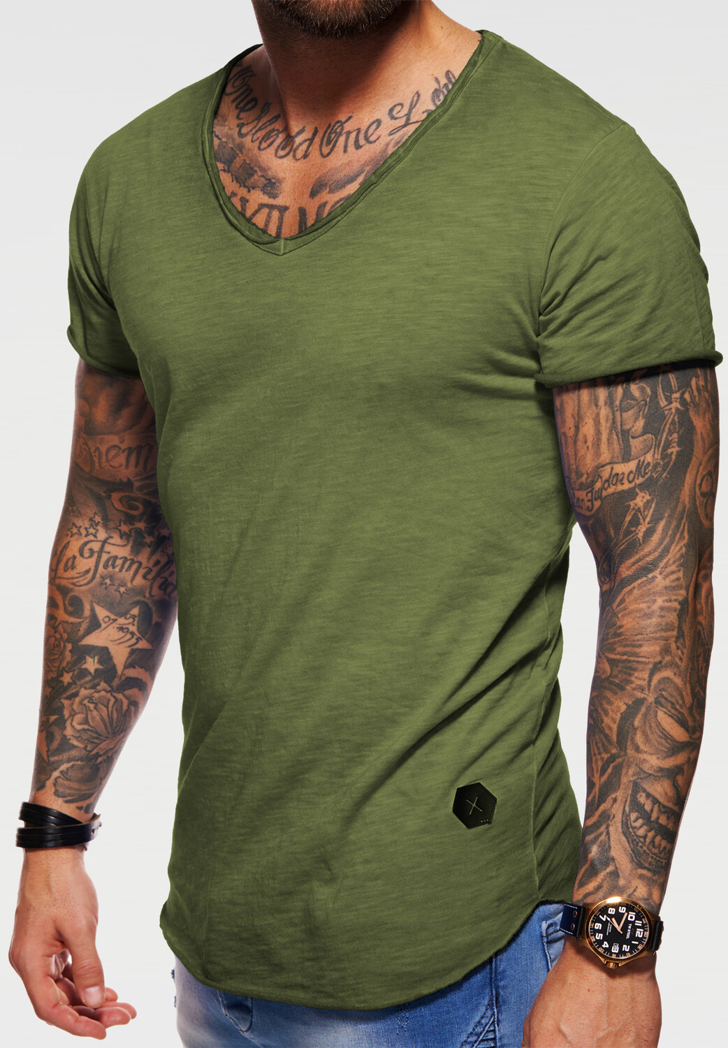 Футболка behype MSVALENCIA, цвет Khaki-Washed 
Футболка behype MSVALENCIA, цвет Khaki-Washed