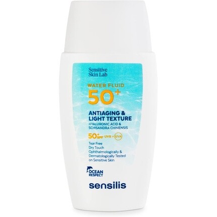 Water Fluid 50+ Легкая фотоантивозрастная защита для лица с гиалуроновой кислотой и витамином Е Spf 50+ 40мл, Sensilis
Water Fluid 50+ Легкая фотоантивозрастная защита для лица с гиалуроновой кислотой и витамином Е Spf 50+ 40мл, Sensilis