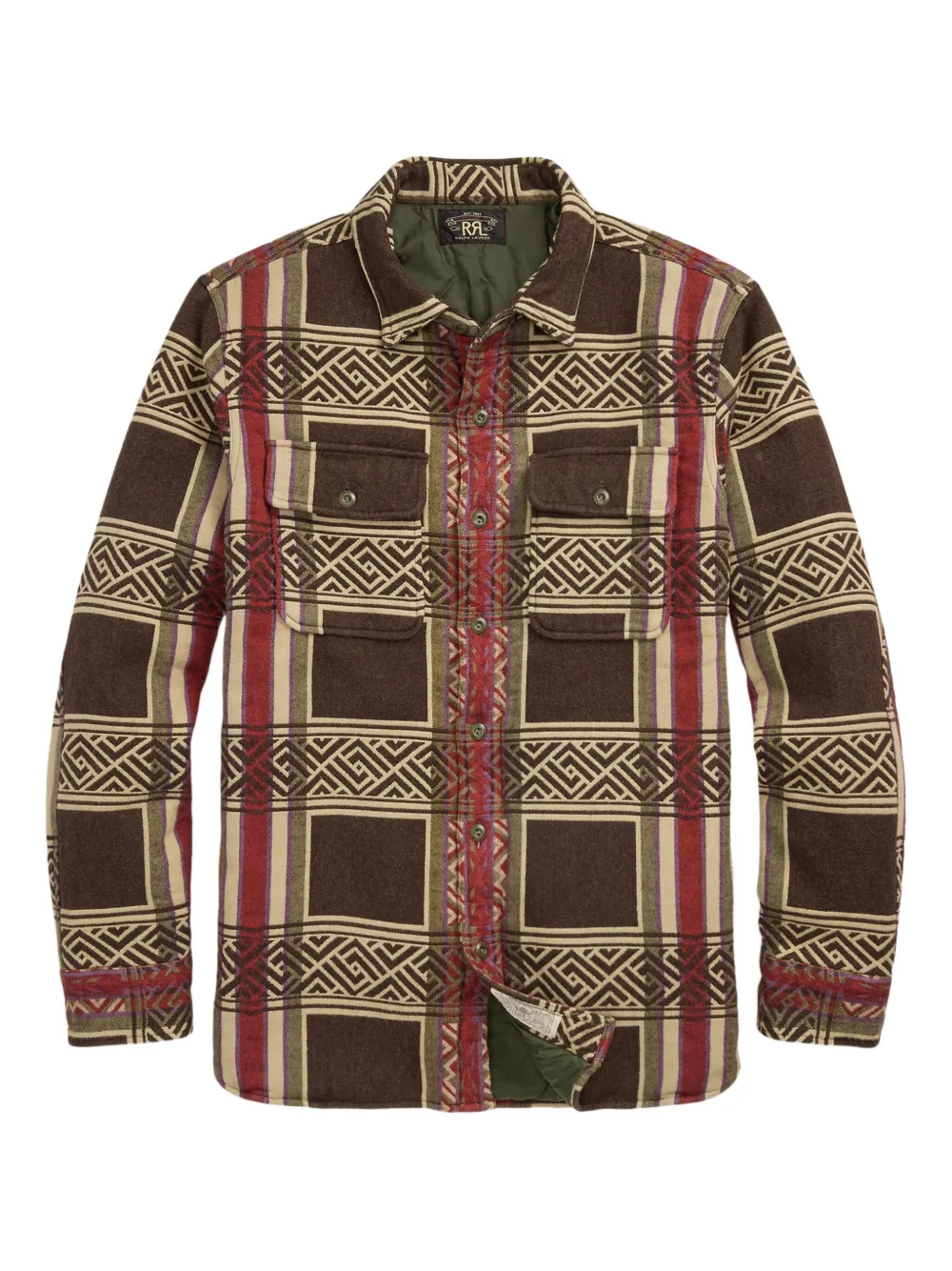 Клетчатая куртка-рубашка Ralph Lauren RRL, коричневый
Клетчатая куртка-рубашка Ralph Lauren RRL, коричневый