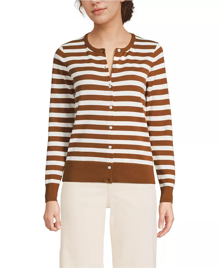 Женский кардиган из тонкого хлопка для высоких женщин Lands' End, коричневый
Женский кардиган из тонкого хлопка для высоких женщин Lands' End, коричневый