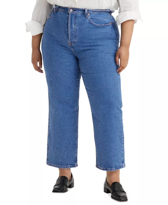 Джинсы Ribcage прямого кроя до щиколотки больших размеров Levi's, синий
Джинсы Ribcage прямого кроя до щиколотки больших размеров Levi's, синий