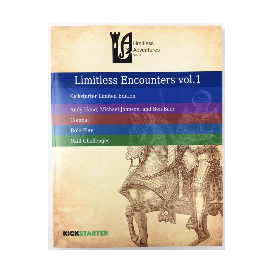 Limitless Encounters - Vol. 1 (Kickstarter Edition), 5th Edition Adventures and Supplements (Limitless Adventures), мягкая обложка
Limitless Encounters - Vol. 1 (Kickstarter Edition), 5th Edition Adventures and Supplements (Limitless Adventures), мягкая обложка