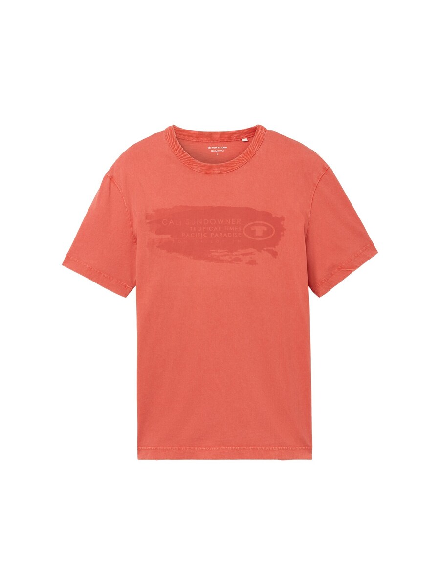 Классическая футболка TOM TAILOR Shirt, цвет orange red 
Классическая футболка TOM TAILOR Shirt, цвет orange red