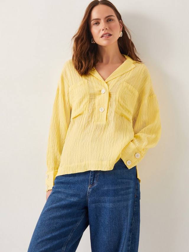 Текстурированная рубашка tila crinkle Monsoon, желтый
Текстурированная рубашка tila crinkle Monsoon, желтый