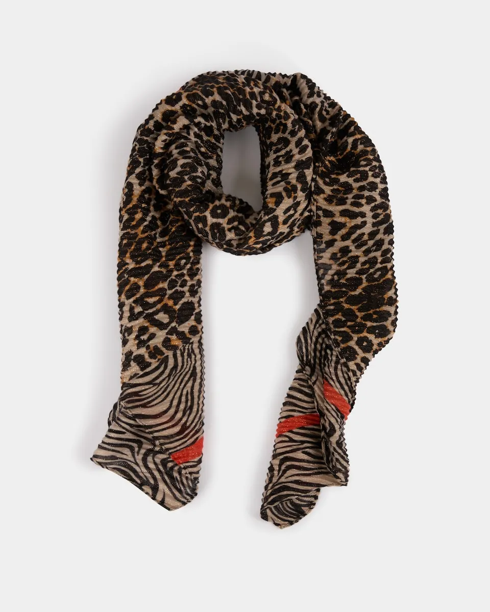 Плиссированный шарф с принтом Morgan, мультиколор
Плиссированный шарф с принтом Morgan, мультиколор