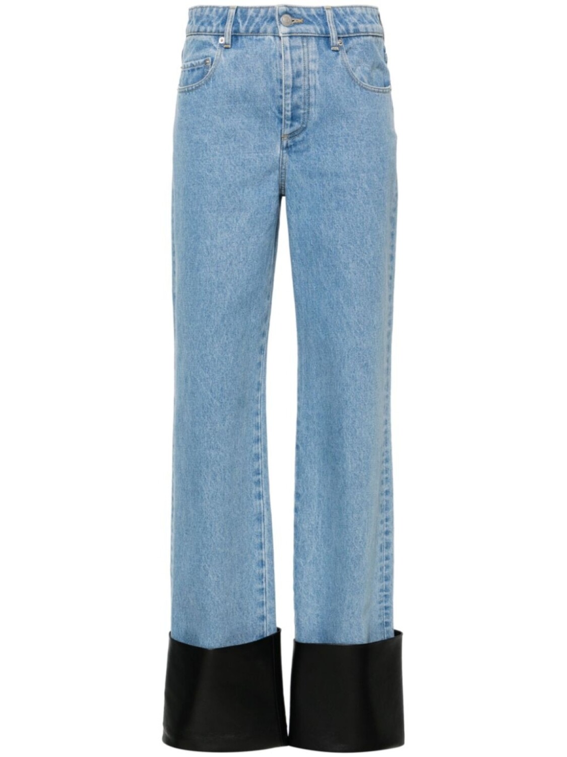 Nanushka прямые джинсы с подворотами, синий
Nanushka прямые джинсы с подворотами, синий