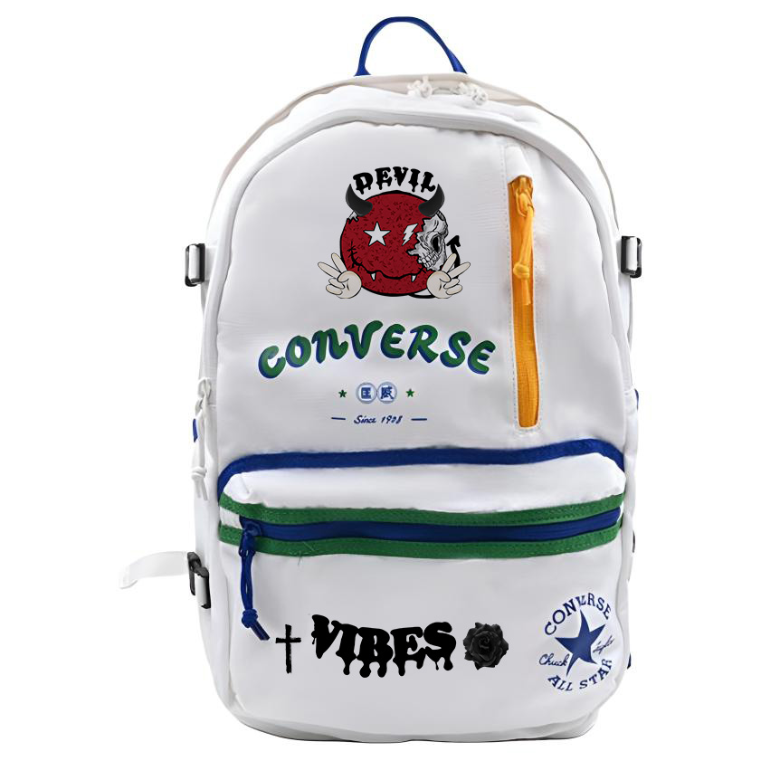 Converse Полиэстеровый рюкзак с узорчатым принтом унисекс разноцветный, Demon Smile
Converse Полиэстеровый рюкзак с узорчатым принтом унисекс разноцветный, Demon Smile