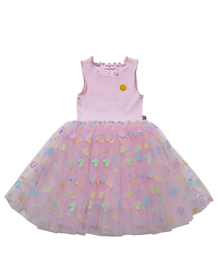 Платье-пачка Elsie Heart для девочек - малышки, маленькие дети, старшие дети Petite Hailey, розовый 
Платье-пачка Elsie Heart для девочек - малышки, маленькие дети, старшие дети Petite Hailey, розовый