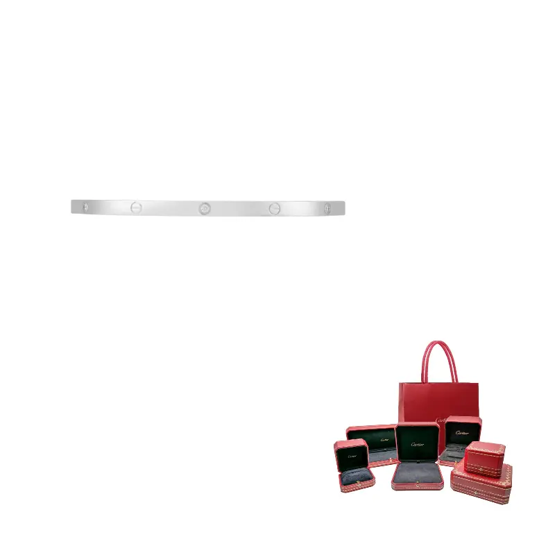 Cartier Браслеты LOVE Series из белого золота 18K унисекс
Cartier Браслеты LOVE Series из белого золота 18K унисекс