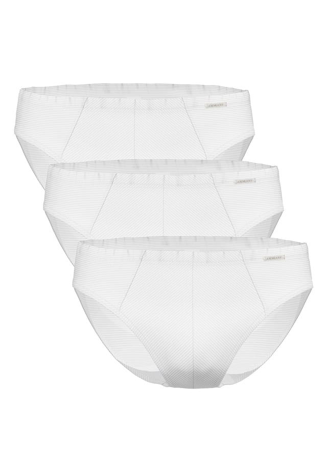 Трусы 3 шт. в упаковке - мини-трусики из хлопка и другие полоски тон в тон из смеси хлопка Ammann, белый
Трусы 3 шт. в упаковке - мини-трусики из хлопка и другие полоски тон в тон из смеси хлопка Ammann, белый