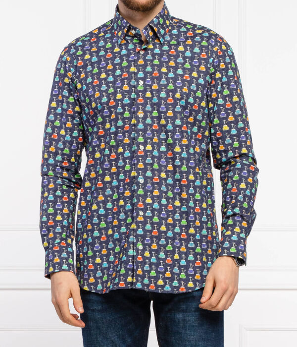 Рубашка мужская Emanuel Berg с разноцветным принтом, синий
Рубашка мужская Emanuel Berg с разноцветным принтом, синий