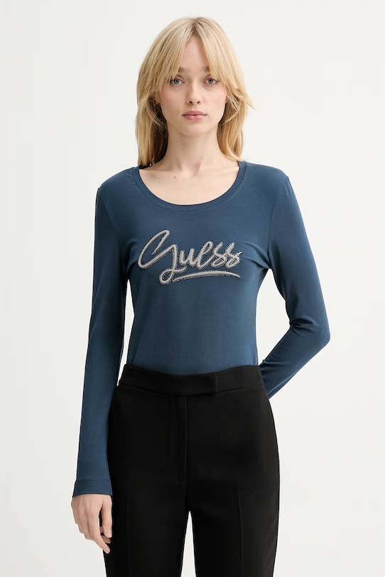 Лонгслив Guess, темно-синий
Лонгслив Guess, темно-синий
