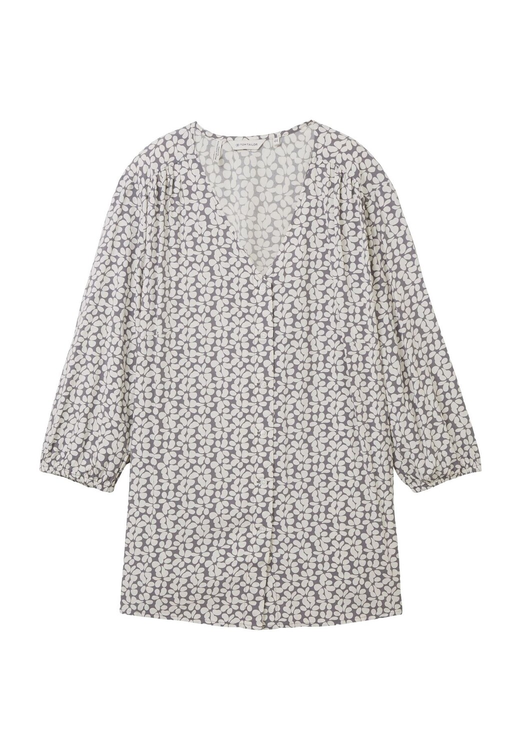 Женская блузка-рубашка с v-образным вырезом с цветочным принтом Tom Tailor, цвет Grey Floral
Женская блузка-рубашка с v-образным вырезом с цветочным принтом Tom Tailor, цвет Grey Floral