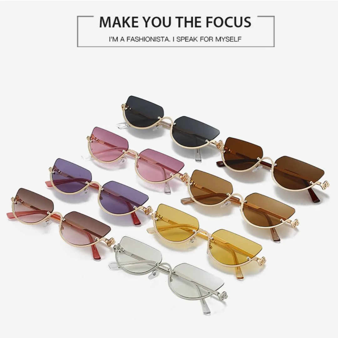 Ретро-панк женские солнцезащитные очки без оправы, модные женские очки с прозрачными линзами Ocean, защита от УФ-излучения UV400, мужские очки HHZZYVY, Purple
Ретро-панк женские солнцезащитные очки без оправы, модные женские очки с прозрачными линзами Ocean, защита от УФ-излучения UV400, мужские очки HHZZYVY, Purple