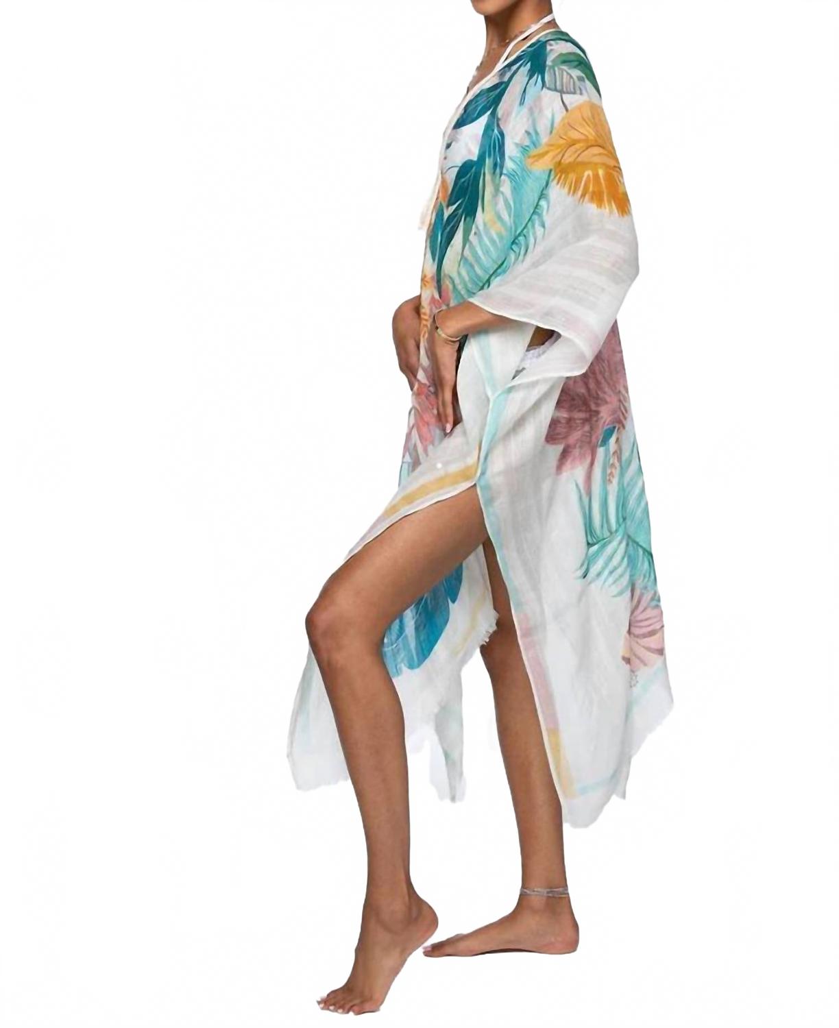 Цветущий райский кафтан в мульти Pool to Party
Цветущий райский кафтан в мульти Pool to Party