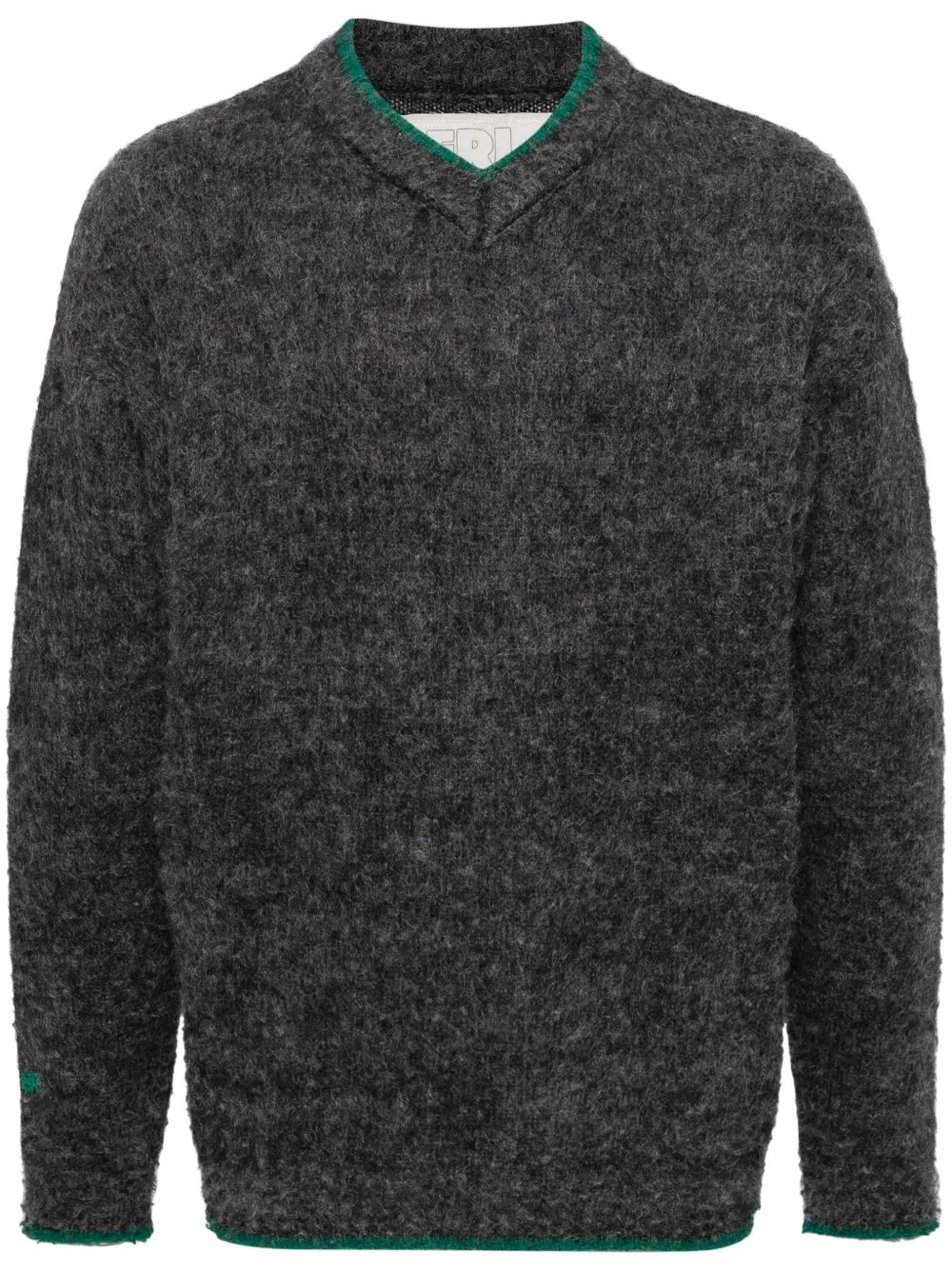 Джемпер с эффектом потертости ERL, серый 
Джемпер с эффектом потертости ERL, серый