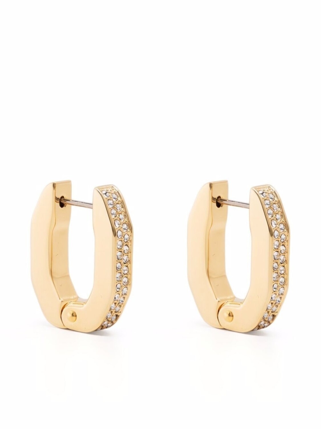 Серьги-кольца Dextera с кристаллами Swarovski, золотой
Серьги-кольца Dextera с кристаллами Swarovski, золотой