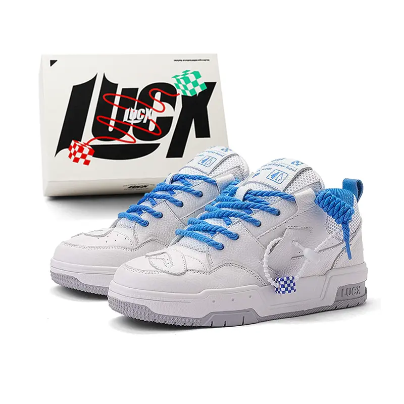 LUCX Скользоустойчивые износостойкие низкие скейтерские кеды Lucky Shoes Unisex бело-голубые - эксклюзивная упаковка, цвет White Blue-Exclusive Box
LUCX Скользоустойчивые износостойкие низкие скейтерские кеды Lucky Shoes Unisex бело-голубые - эксклюзивная упаковка, цвет White Blue-Exclusive Box