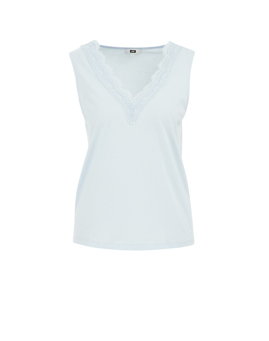 Топ WE Fashion, светло-синий
Топ WE Fashion, светло-синий