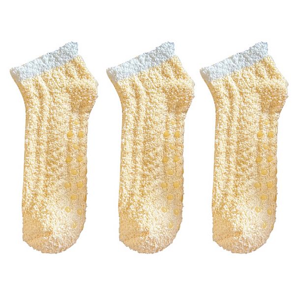 3 пары плюшевых противоскользящих носков с мягкой манжетой Anna-Kaci, Yellow
3 пары плюшевых противоскользящих носков с мягкой манжетой Anna-Kaci, Yellow