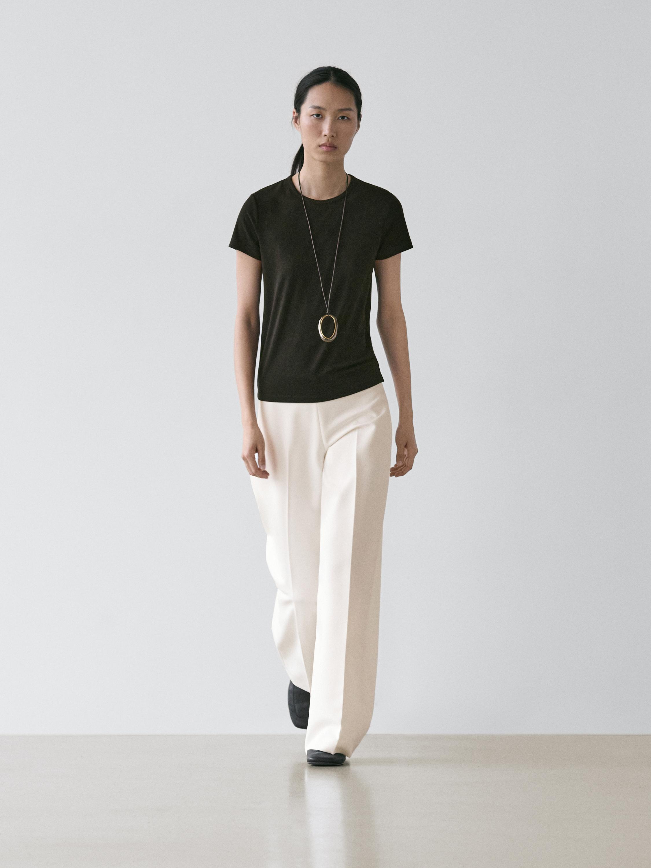 Футболка с коротким рукавом из смеси лиоцелла Massimo Dutti, black, Черный, Футболка с коротким рукавом из смеси лиоцелла Massimo Dutti, black
Футболка с коротким рукавом из смеси лиоцелла Massimo Dutti, black, Черный, Футболка с коротким рукавом из смеси лиоцелла Massimo Dutti, black