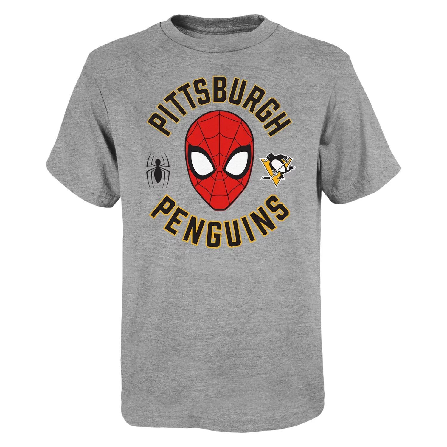 Молодежная футболка Heather Grey Pittsburgh Penguins Mighty Spidey Marvel Outerstuff
Молодежная футболка Heather Grey Pittsburgh Penguins Mighty Spidey Marvel Outerstuff