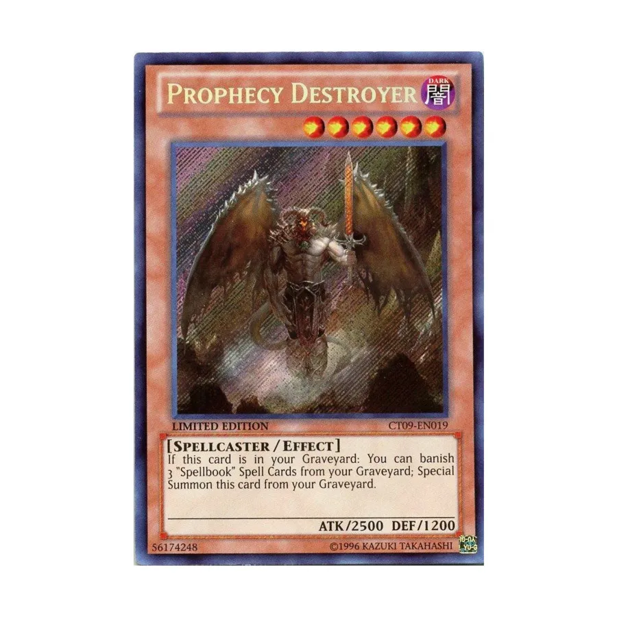 CCG Разрушитель пророчеств (секретный, редкий), Yu-Gi-Oh - Promo - Collectors Tin - Singles
CCG Разрушитель пророчеств (секретный, редкий), Yu-Gi-Oh - Promo - Collectors Tin - Singles