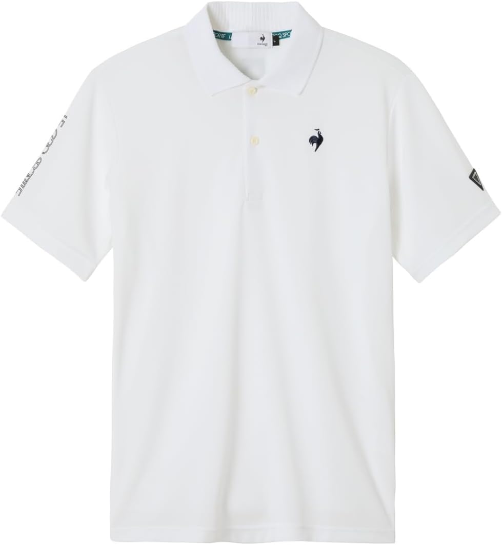 Мужская рубашка-поло Le Coq Sportif с коротким рукавом, воротником, простой дизайн, влагоотводящая, быстросохнущая, с защитой от УФ-излучения, рубашка для гольфа, LG5FHS02M, белый
Мужская рубашка-поло Le Coq Sportif с коротким рукавом, воротником, простой дизайн, влагоотводящая, быстросохнущая, с защитой от УФ-излучения, рубашка для гольфа, LG5FHS02M, белый