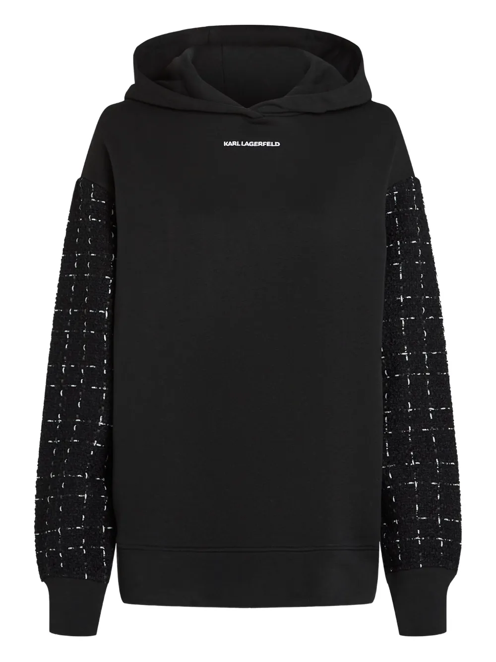 Худи с твидовыми рукавами KARL LAGERFELD, черный
Худи с твидовыми рукавами KARL LAGERFELD, черный