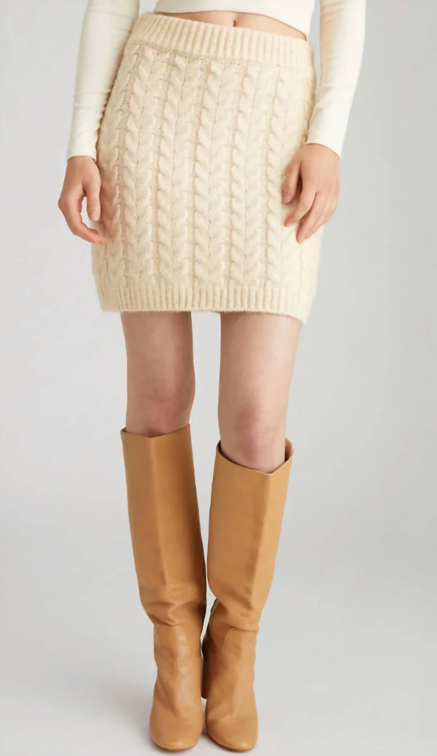 Мини-юбка Kali Cable в кремовом цвете 525 America
Мини-юбка Kali Cable в кремовом цвете 525 America