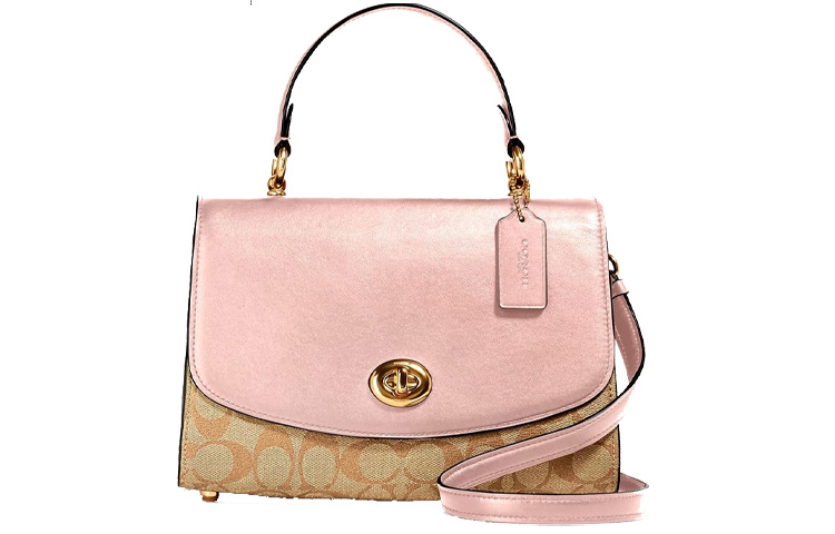 COACH Кожаная сумка кроссбоди через плечо женская среднего размера бежевая и розовая
COACH Кожаная сумка кроссбоди через плечо женская среднего размера бежевая и розовая
