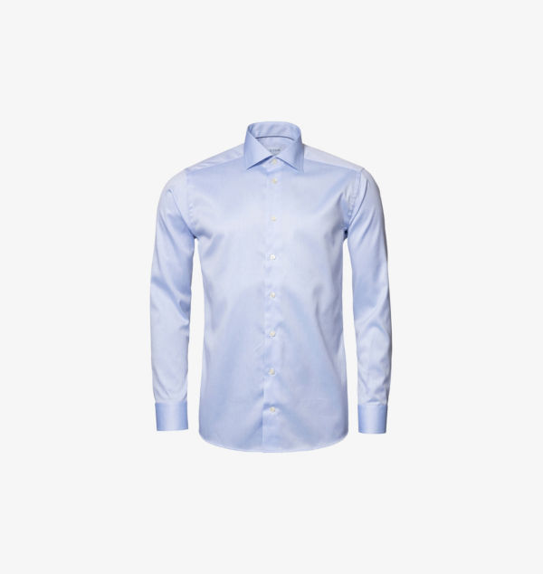 Рубашка из хлопчатобумажной саржи с вырезом-воротником и одинарными манжетами. Eton, голубой
Рубашка из хлопчатобумажной саржи с вырезом-воротником и одинарными манжетами. Eton, голубой