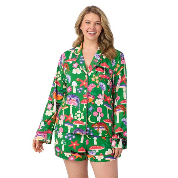 Комплект из пижамного топа с длинными рукавами и пижамных шорт больших размеров Beauty Sleep Social, цвет green pt
Комплект из пижамного топа с длинными рукавами и пижамных шорт больших размеров Beauty Sleep Social, цвет green pt