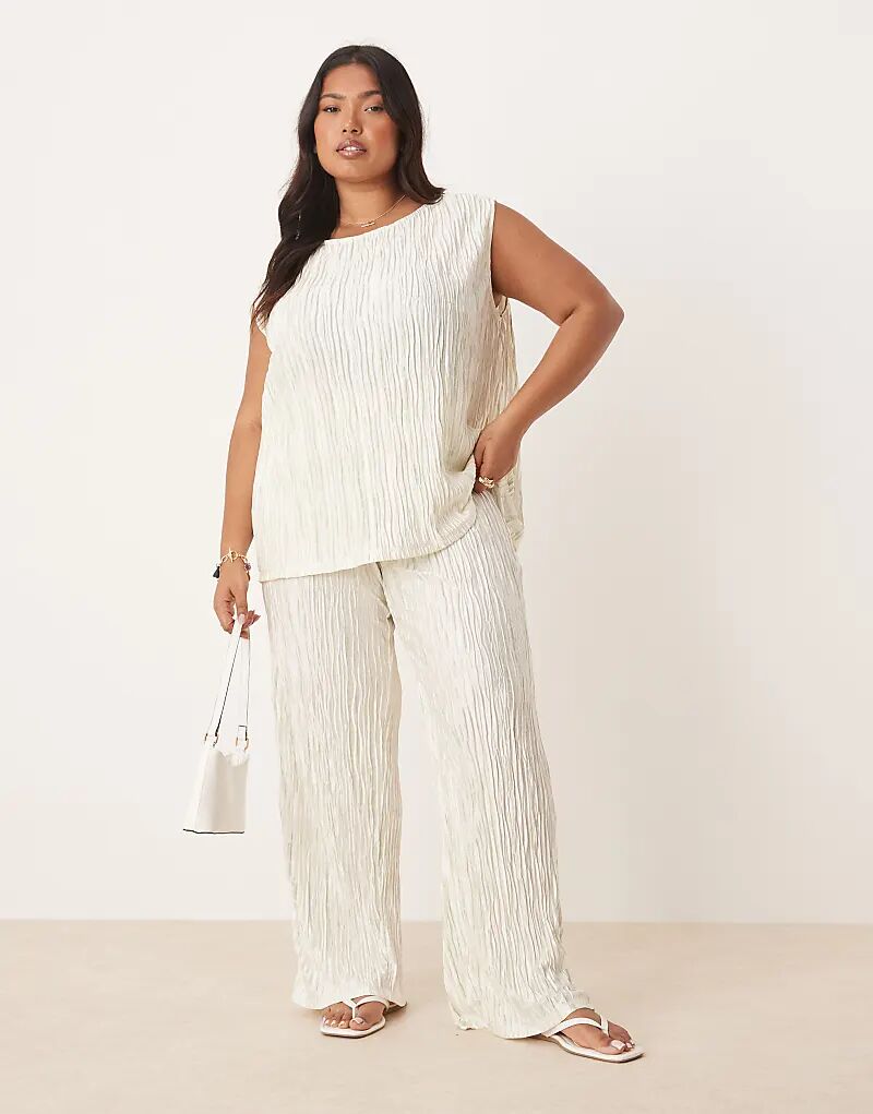 Широкие брюки Vila Curve с высокой талией и плиссе, бледно-зеленый, с эффектом тай-дай.
Широкие брюки Vila Curve с высокой талией и плиссе, бледно-зеленый, с эффектом тай-дай.