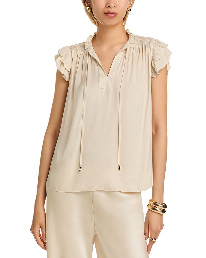 Блузка с расклешенными рукавами и разрезом на горловине Airflow T Tahari, коричневый/бежевый
Блузка с расклешенными рукавами и разрезом на горловине Airflow T Tahari, коричневый/бежевый