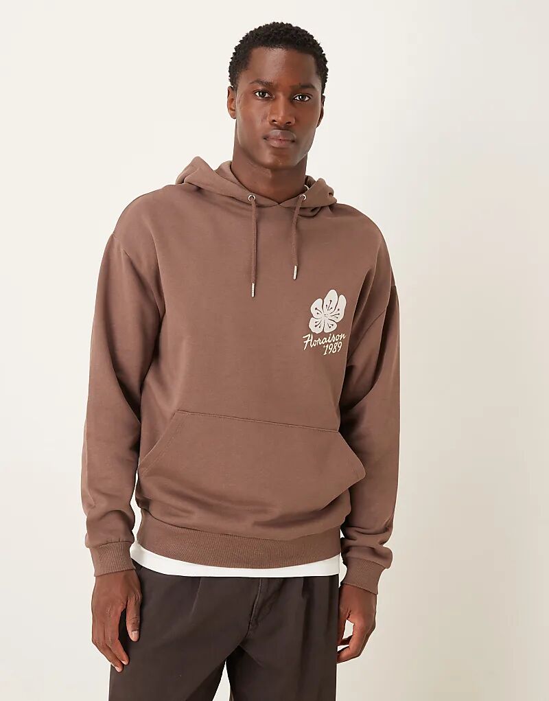 Толстовка свободного кроя с цветочным принтом ASOS DESIGN коричневого цвета
Толстовка свободного кроя с цветочным принтом ASOS DESIGN коричневого цвета