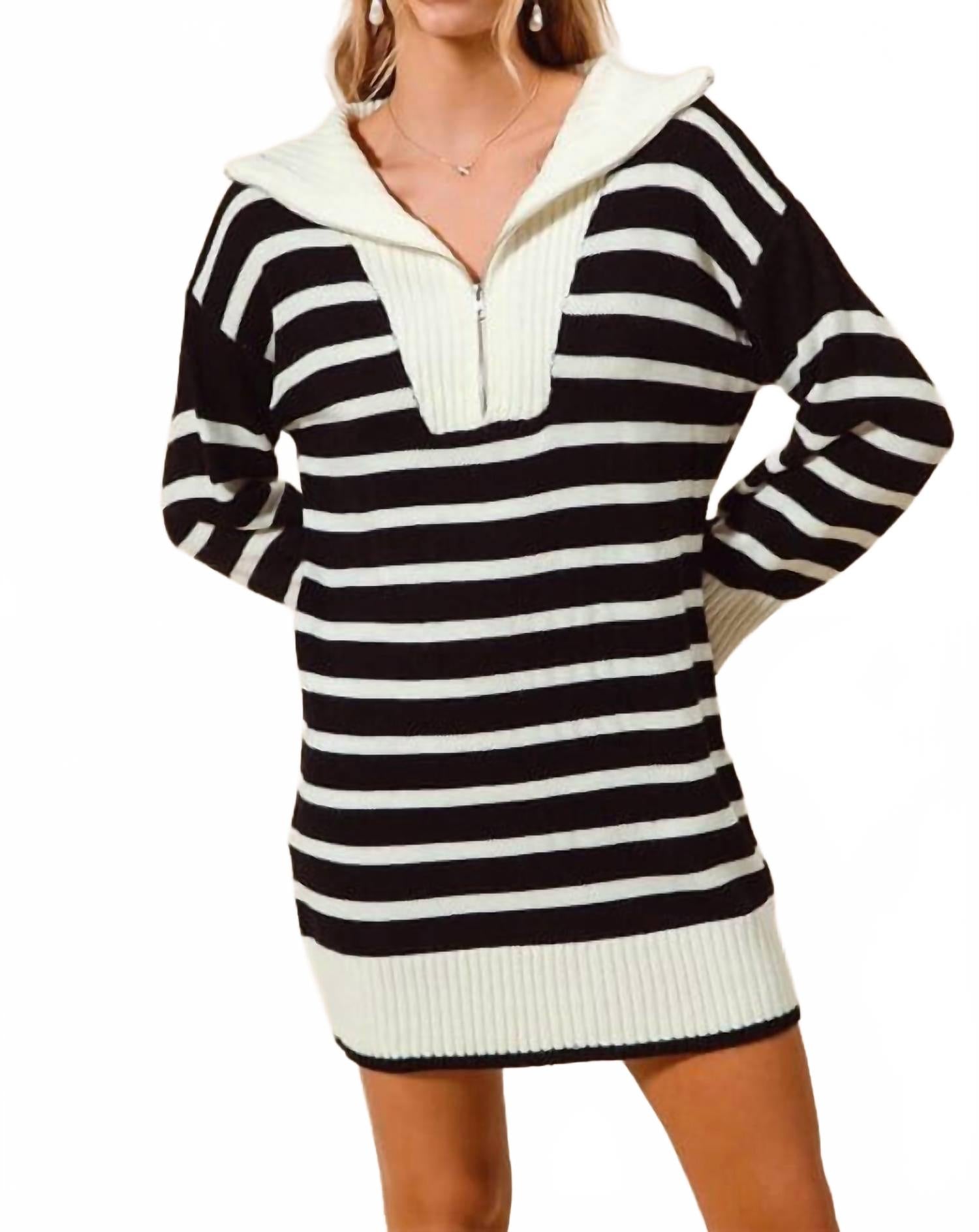 Свитер-платье Marley в черно-белом цвете So Me
Свитер-платье Marley в черно-белом цвете So Me